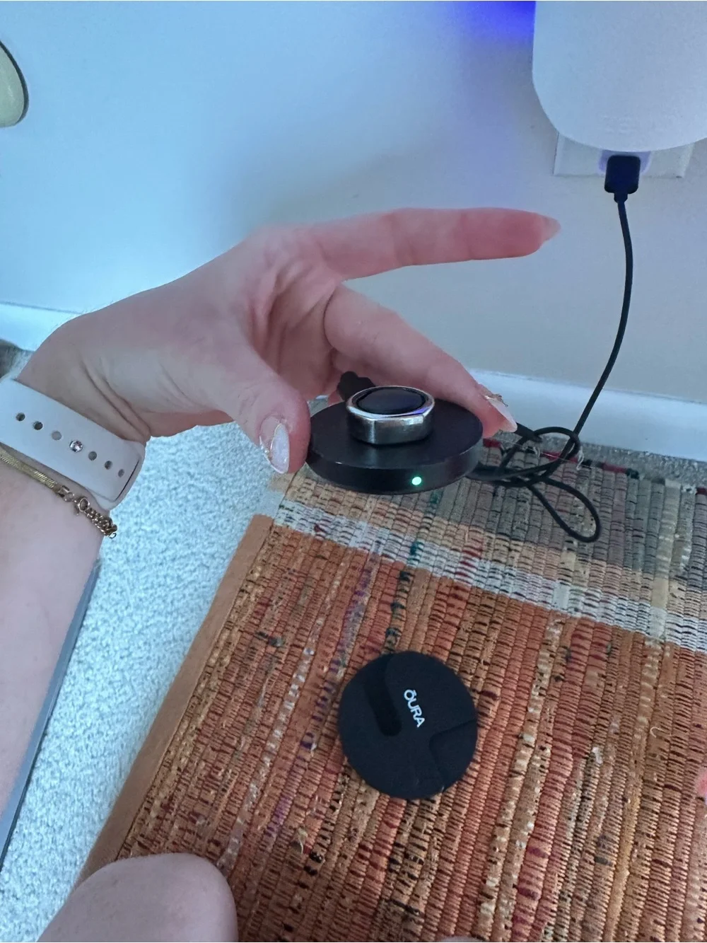 Oura Ring Gen 3 Heritage Silver - Size 9 Fully Working)